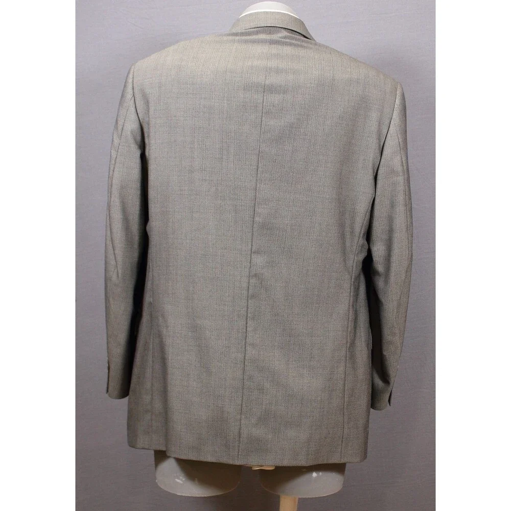Kenneth Cole NY Wool Gray 2 piece Suit 3 Btn 43L Pleated Fronts 34